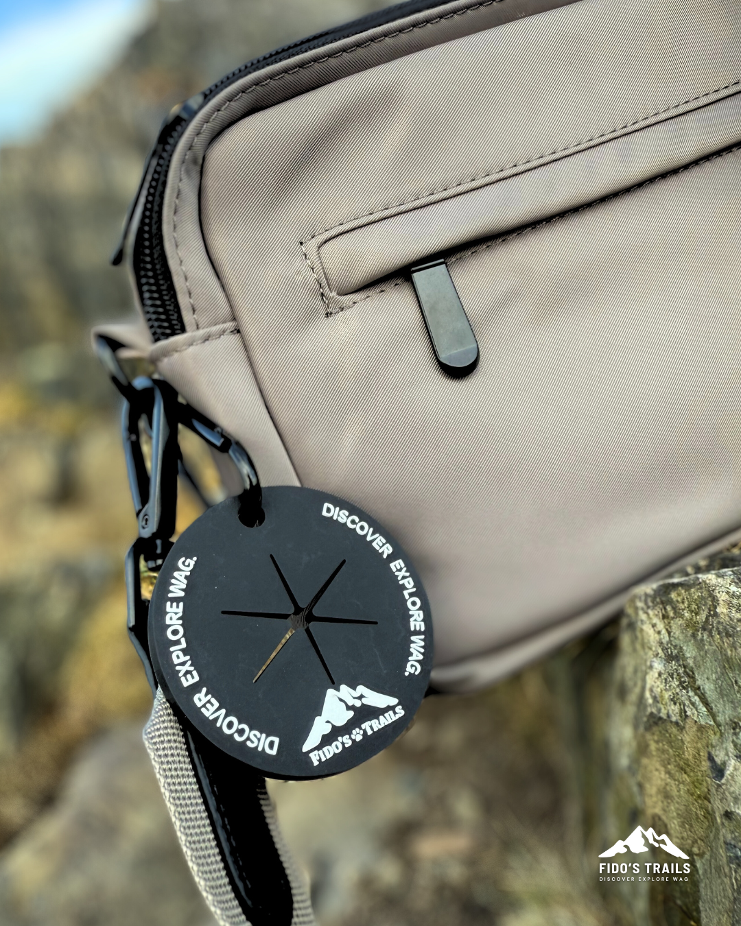 Dog Walking Bag with Mini Treat Pouch – Mushroom | Fido’s Trails