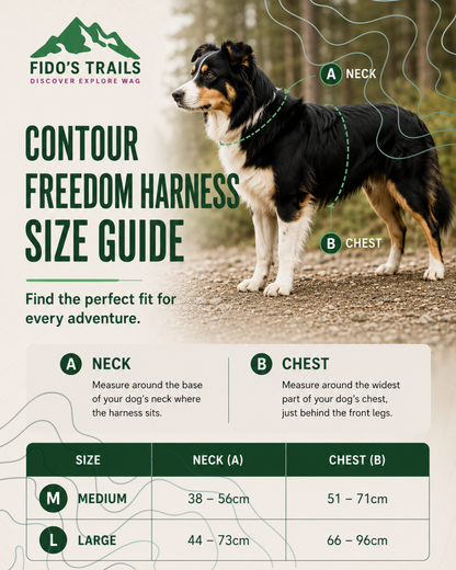 Contour Freedom Harness – Adjustable Y-Shaped Dog Harness