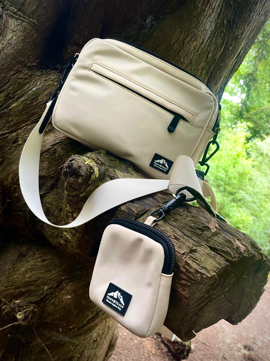 Pebble Stone Dog Walking Bag with Mini Treat Pouch