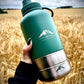 Fido's Trails 3-in-1 water bottle for dogs with detachable bowls - eco-friendly, durable, and convenient for outdoor adventures.