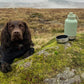 Fido's Trails 3-in-1 Water Bottle with Detachable Bowls – For Dogs & Owners, 1 Litre Sage