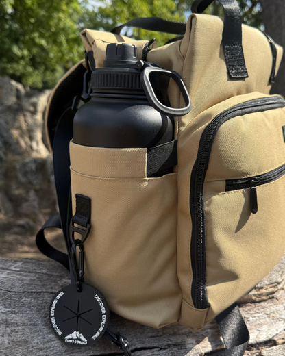 Spacious dog travel bag with compartments for organised storage during trips and adventures