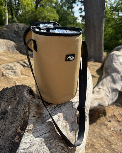 Insulated dog food bag designed to keep food fresh during travel and outdoor adventures